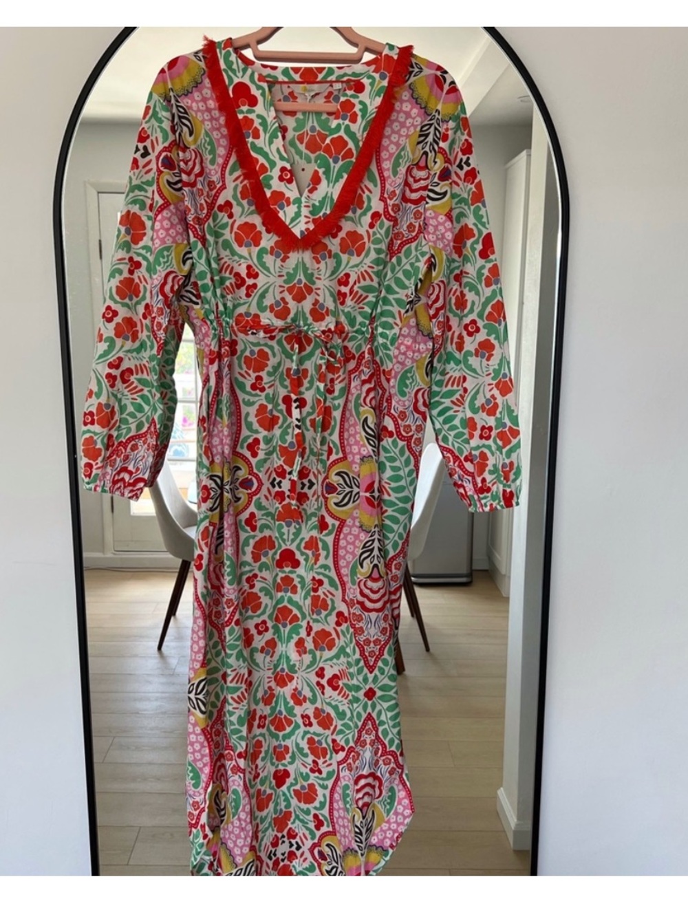 Boden Trim Detail Kaftan Maxi Dress. Size M - Picture 5 of 5